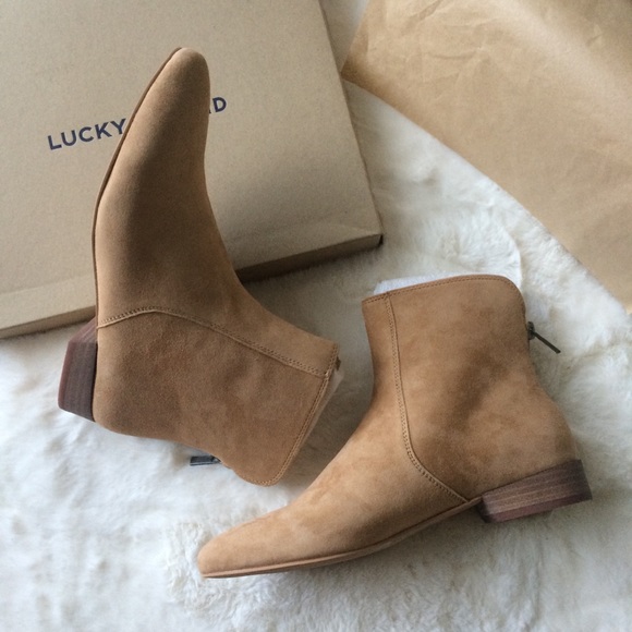 Lucky Brand Suede Ankle Boots - Picture 1 of 3